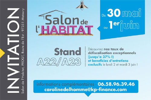 Invitation au salon de l'habitat en Guyane 2014