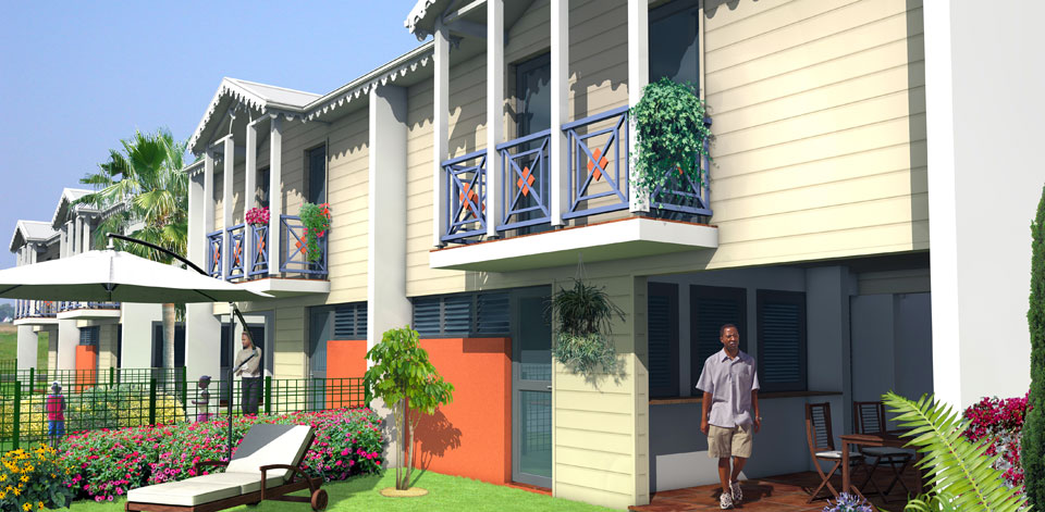 Les patios de l'Anse à l'âne, Martinique