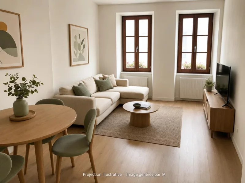 Intérieur — projection illustrative générée par IA — LE PASSAGE DES LIMES