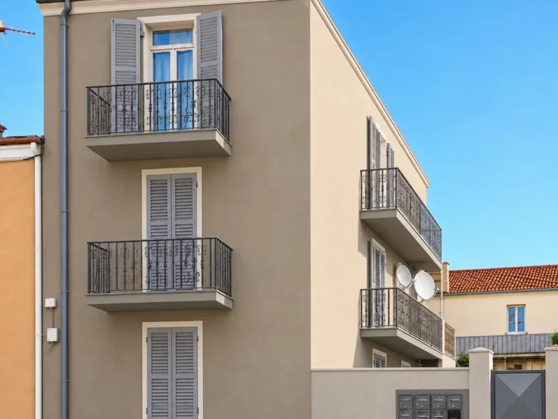 Galerie — projection illustrative générée par IA — Les Balcons de Roanne