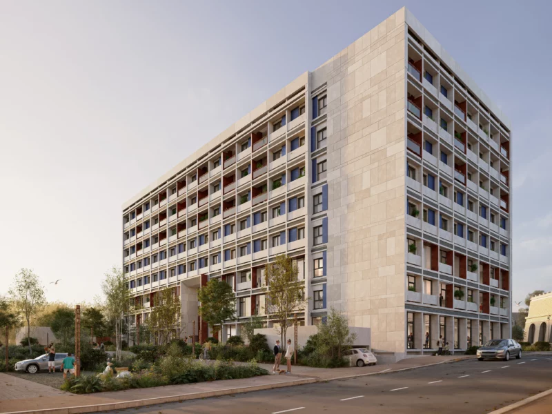 Visuel du programme — Vue piétonne depuis la rue Thiers